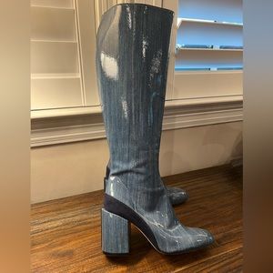 Dear Frances, Elle Knee Boots, Denim
